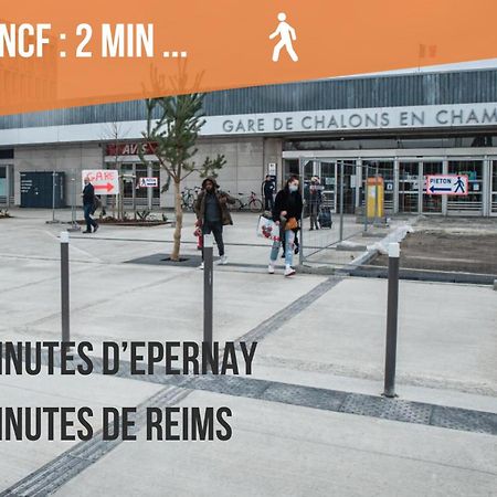 Promenade D'Automne - Netflix & Wifi - Climatisation- Parking Gratuit - Check-In 24H24 - Emplacement Velos - Goodmarning Châlons-en-Champagne Екстериор снимка