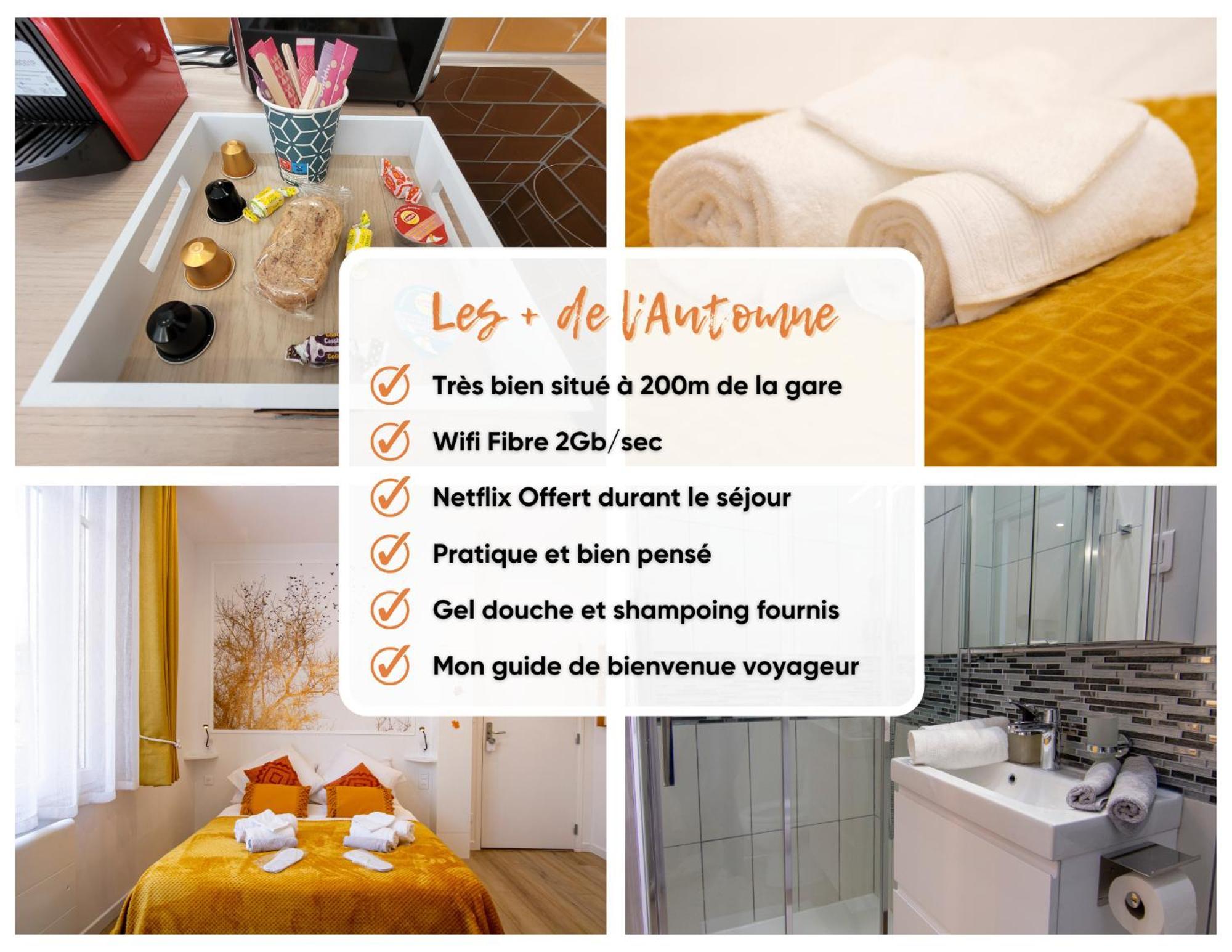 Promenade D'Automne - Netflix & Wifi - Climatisation- Parking Gratuit - Check-In 24H24 - Emplacement Velos - Goodmarning Châlons-en-Champagne Екстериор снимка